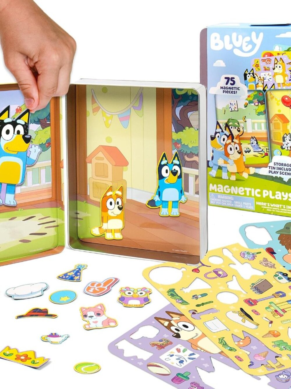 Bluey Magnetic Playset, Magnet Activity Toys, Great Birthday Parties, at-Home Ac